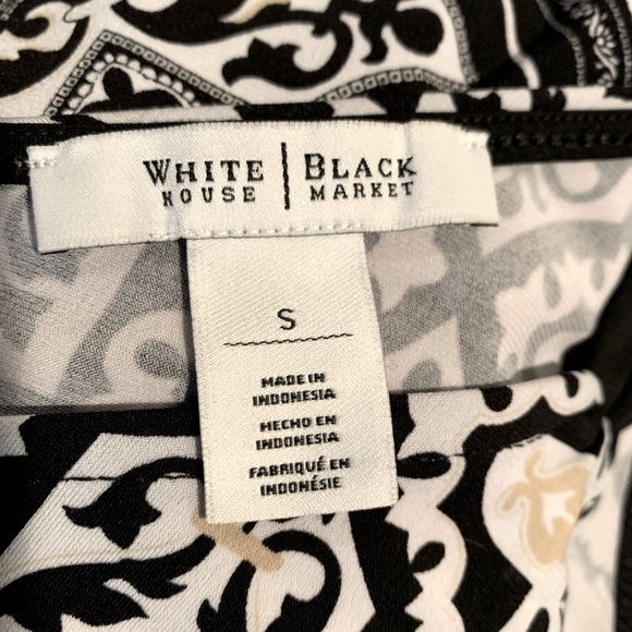 White House Black Market print tank top, size small - Picture 4 of 5